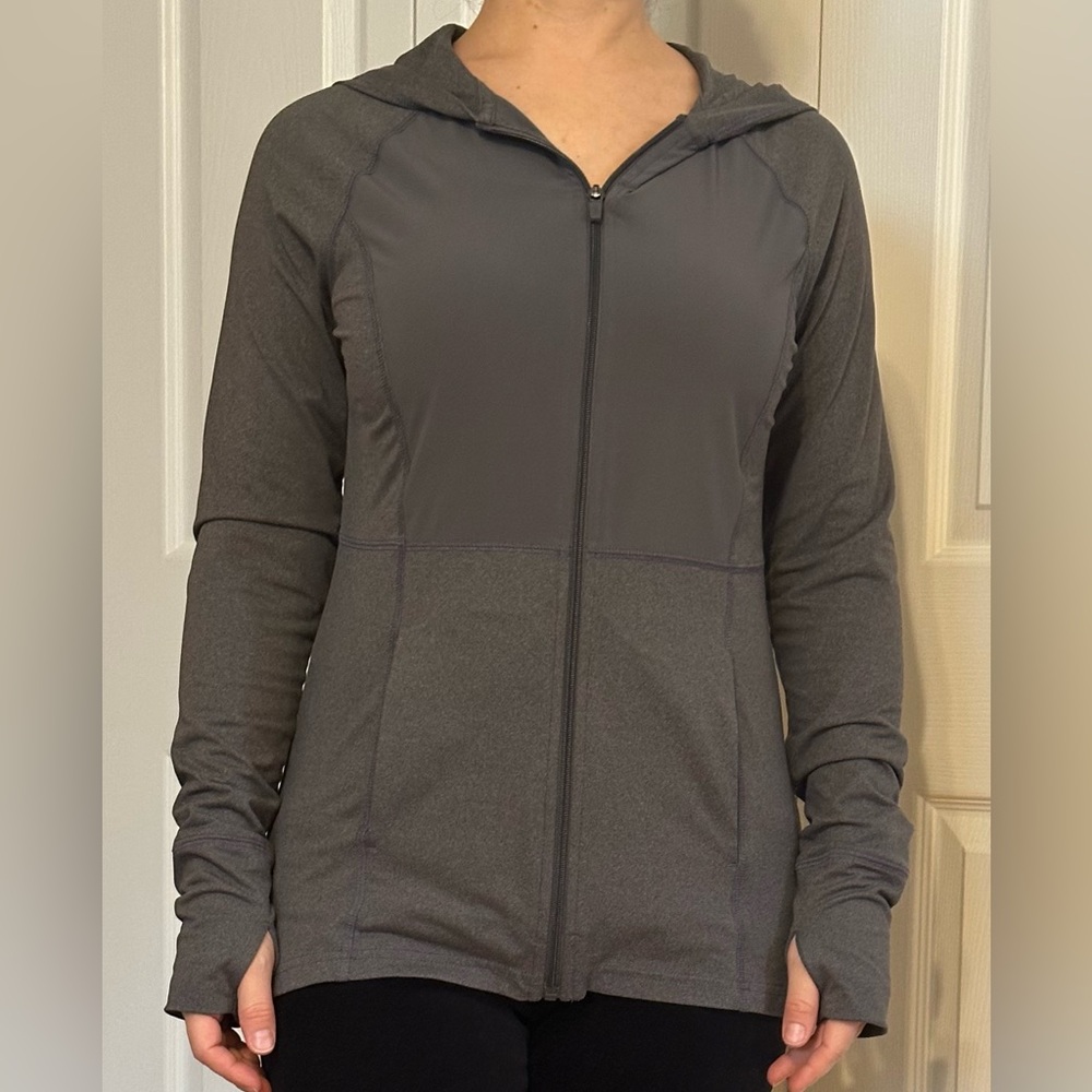 Tek Gear Charcoal Full-Zip Hooded Jacket